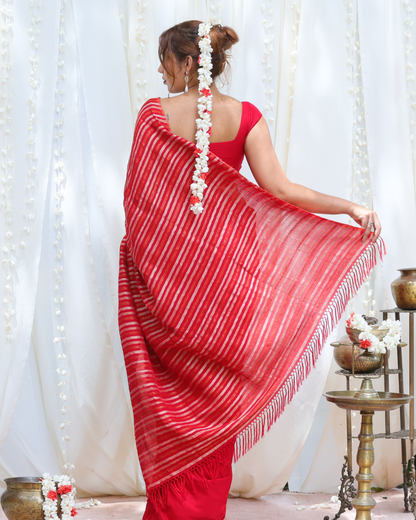 Handloom Bridal Saree-CAMELLIA