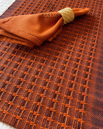 Rust &  Black Table Mat