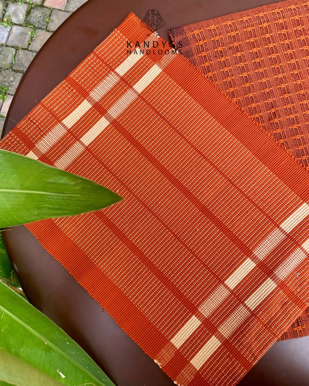 Rust Striped Table Mat