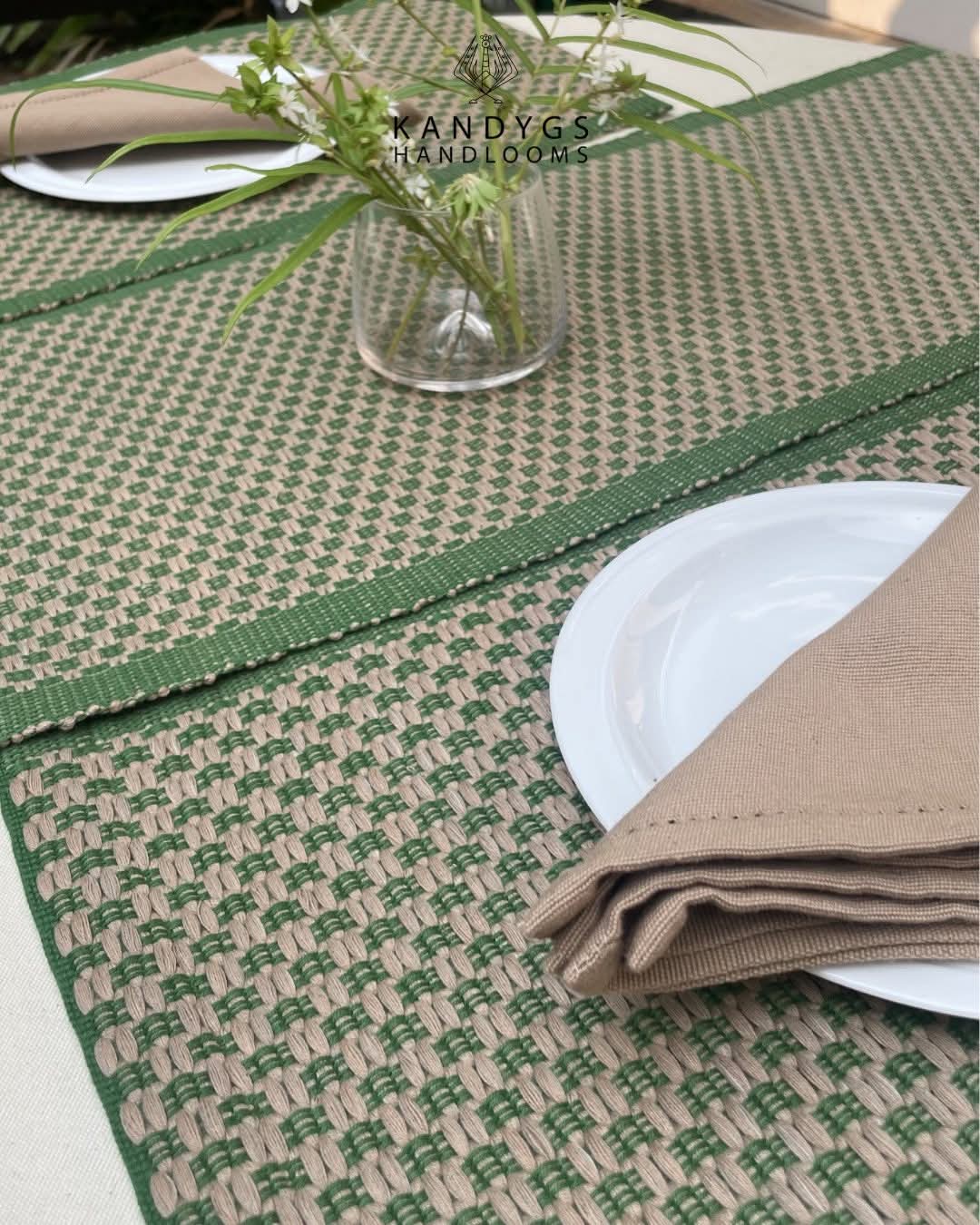 Designer Table mats Green