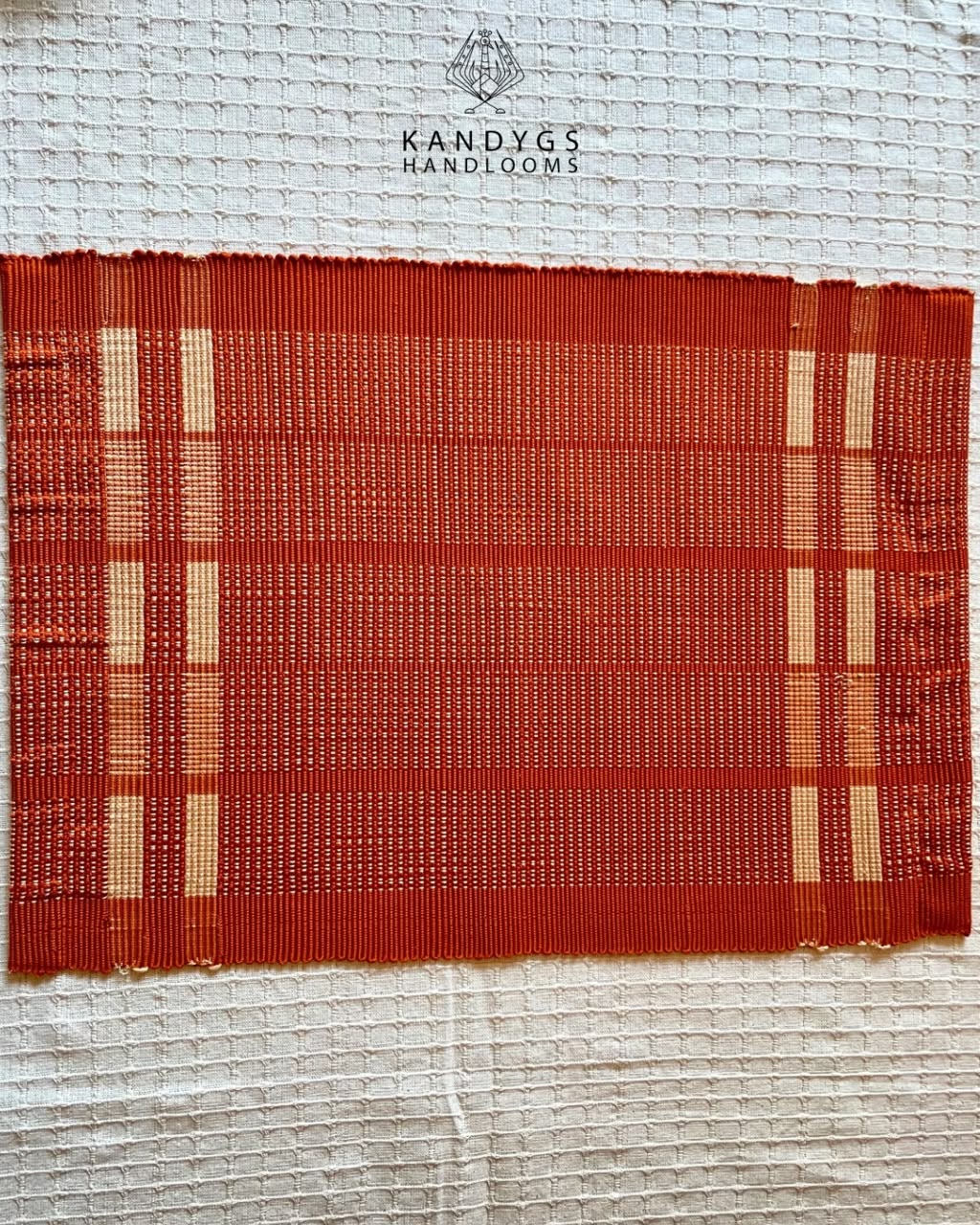 Rust Striped Table Mat